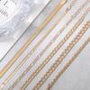 Jewelry 6-Piece Set, Simple Twist Snake Slice Chain, Personalized Thick Chain Bracelet