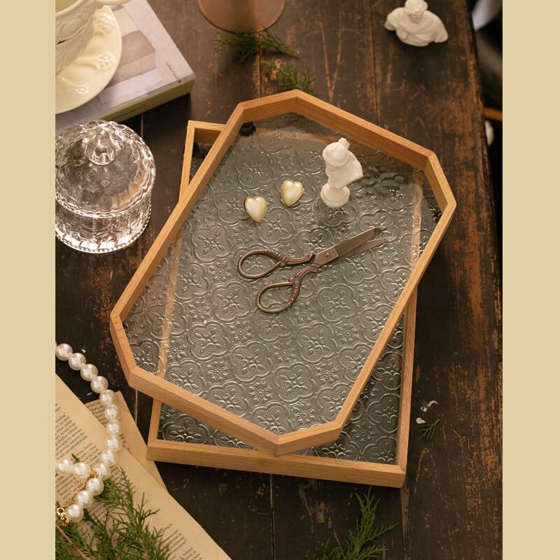 Xiangchong Decorative Glass Serving Tray