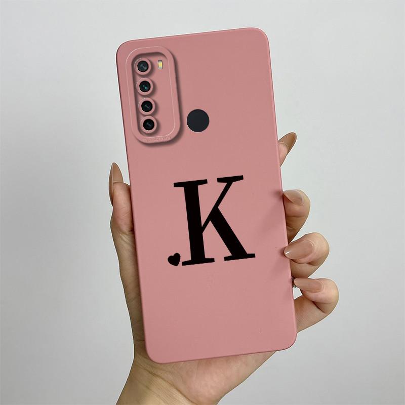 For Xiaomi Redmi Note 8 Case Redmi Note 8T Cover Redmi Note 8 Pro Cases Luxury Letters Square Phone Case Shockproof Back Cover