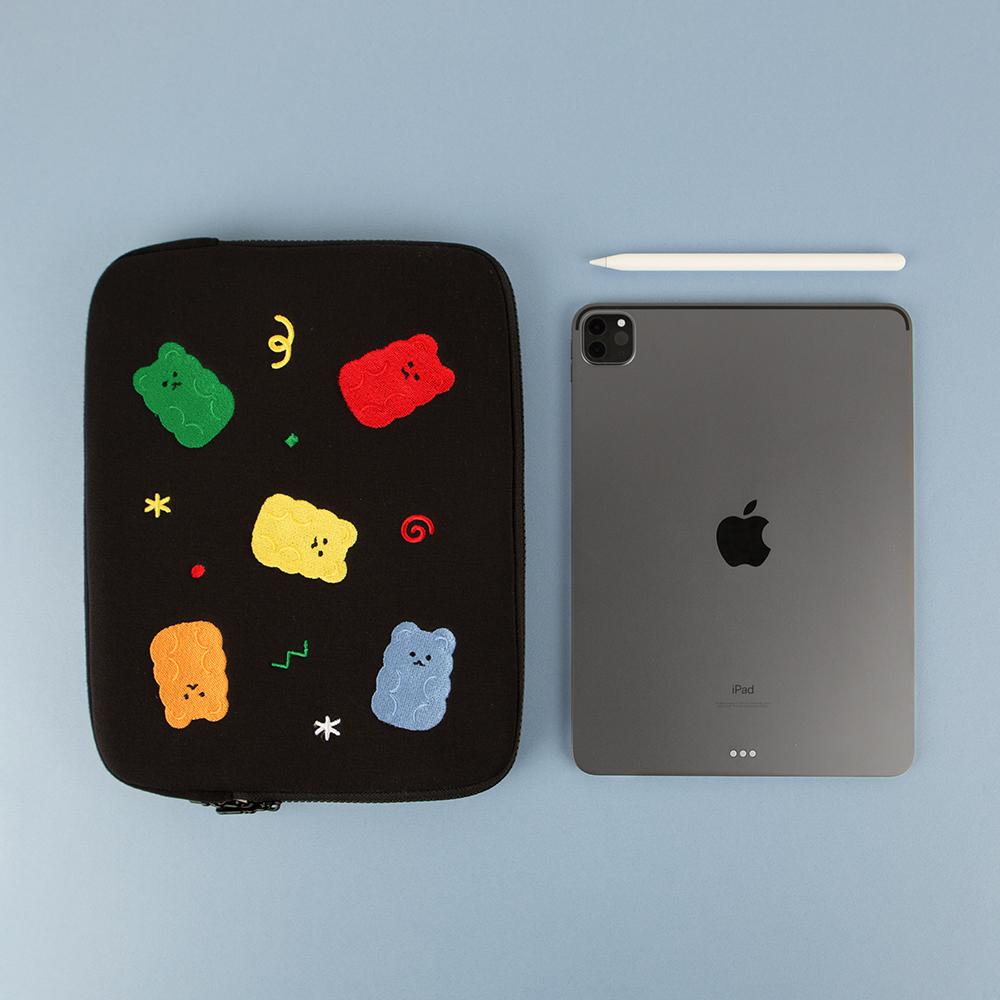 All New Frame Embroidered Pocket Laptop Pouch_Anf 3 Types (Ipad/13/14/15 Inch)