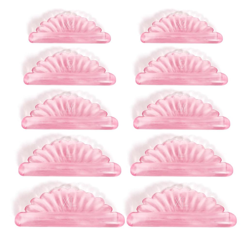 20Pcs Lashlift Pads Shields Self Sticky Lash Lift Rods C-Curl Pad Soft Eyelash Perm Rod Air Bubble Silicone-Light Weight Guard No glue Reusable