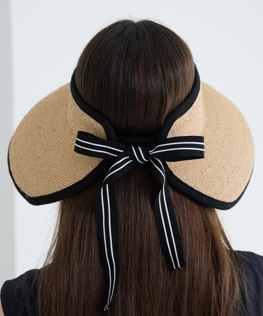 Koipeu Wide Raffia Sun Visor Cf081Ht066