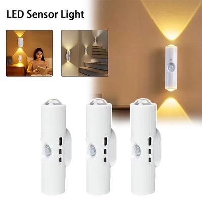 Rechargeable LED Sensor Light 3-7 Colors Changing Cabinet Decorative Light Fashion Wall Lamp