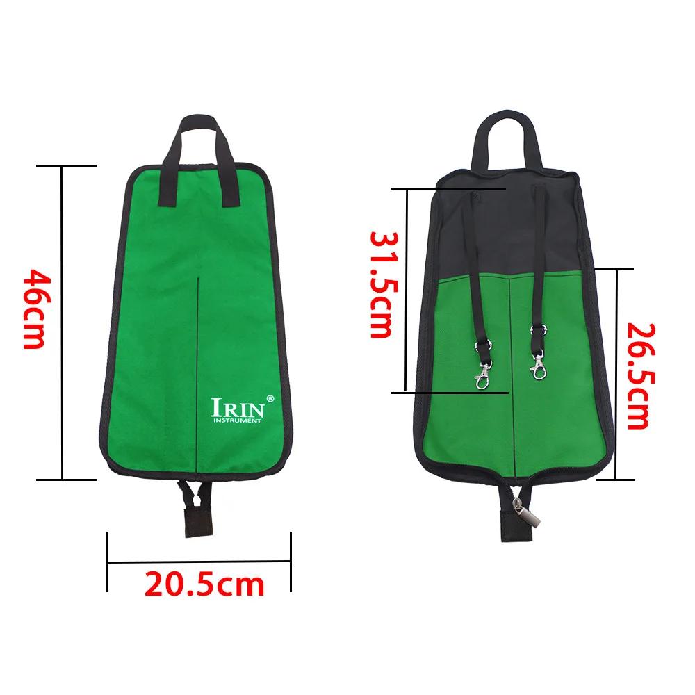 IRIN DrumStick Bag Ethnic Style Oxford Cloth Drumstick Thicken Colorful Case Large Capacity Handbag Percussion Instrument Parts