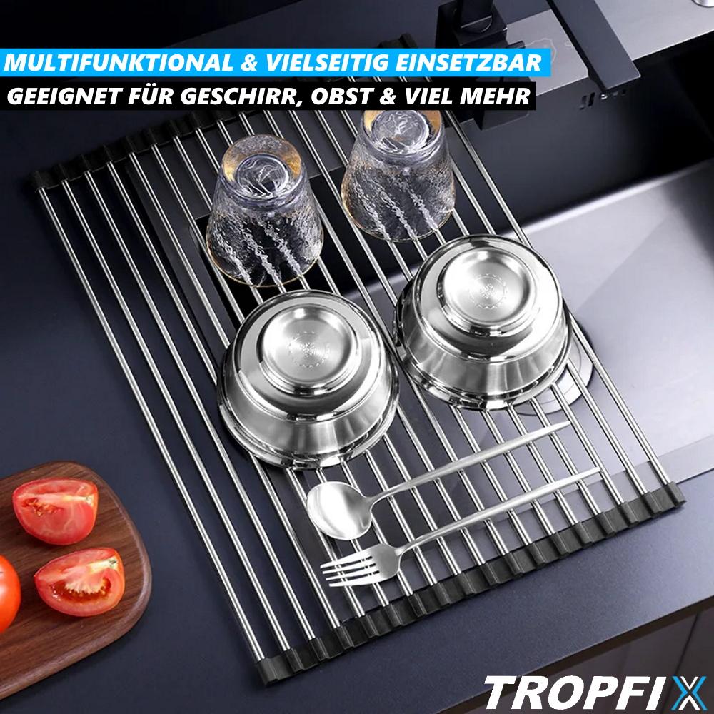TROPFIX Draining Rack Foldable Draining Grid Stainless Steel Drying Rack Foldable