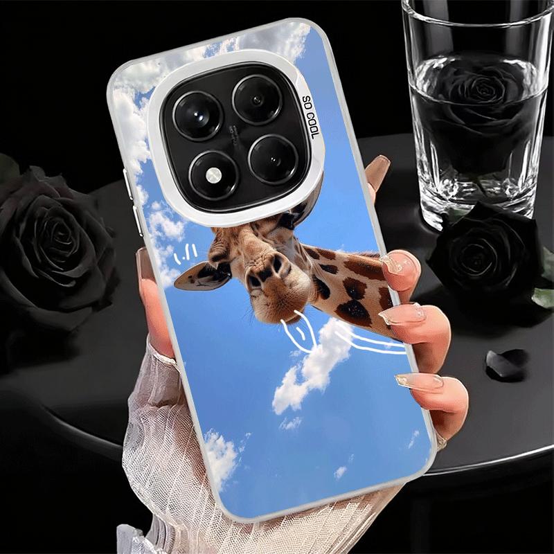 Giraffe Animal Pattern Shockproof Phone Case for Xiaomi Redmi Note 15 14 13 12 Pro Plus 11 11S 11T 5G Cover Anti Fall Fundas