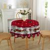 Christmas Round Tablecloth Waterproof Creative Printed Home Decor for Living Room Dining Table