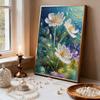 5D Frameless Pearl Painting Lotus Diy Handmade Sticky Diamond Creative Canvas Art Painting Bedroom Decoration Living Room Hanging Painting