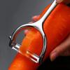 Yousheng Spiral Cutter Peeler Set Stainless Steel Vegetable Spiralizer for Cucumber Carrot Ergonomic Rotary Peeling Tool with Non-Slip Grip