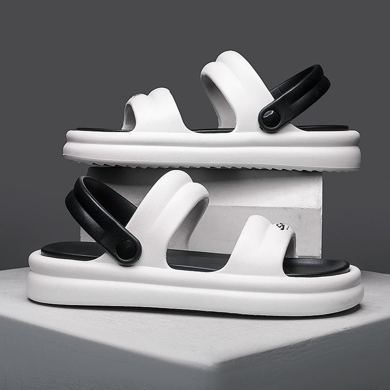 Fashion Summer Couple's EVA Outdoor Sandals Hot Mens Slip-on Casual Shoes for Men Thick Bottom Slippers New Woman Non-Slip Beach Shoes