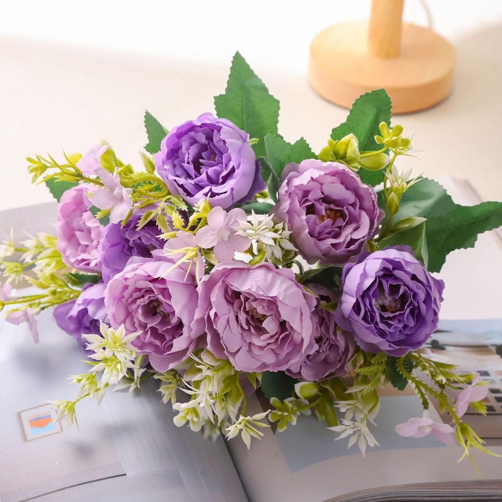 Peony Artificial Flower Bouquets for Weddings & Home Decoration