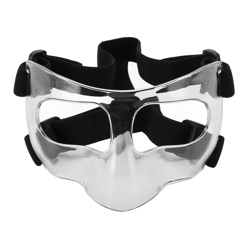 Sports Nose Guard Adjustable Clear Visibility Broken Nose Face Guard for Basketball Baseball Footbal