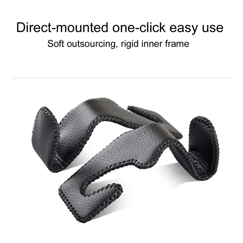 1pcs Storage Holder For Car Headrest Hooks Hanging Purses Auto Fastener Back Seat Organizer PU Leather Rear Rack