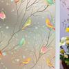 2/3m Flower Window Film Vinyl Opaque Glass Film Privacy Protection Glass 3D Stickers Stained Window Glass Films Home Decoration