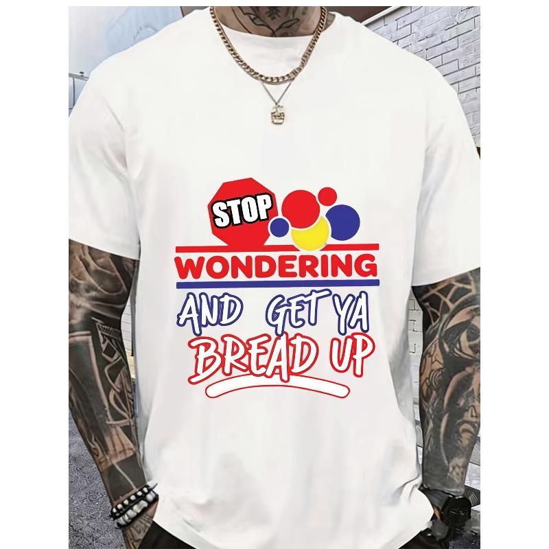 European Size Stop Wondering, Get Ya Bread Up - Funny Graphic T-Shirt for Family Reunions, and Office Gatherings | Soft and Comfortable Chiefs Shirt