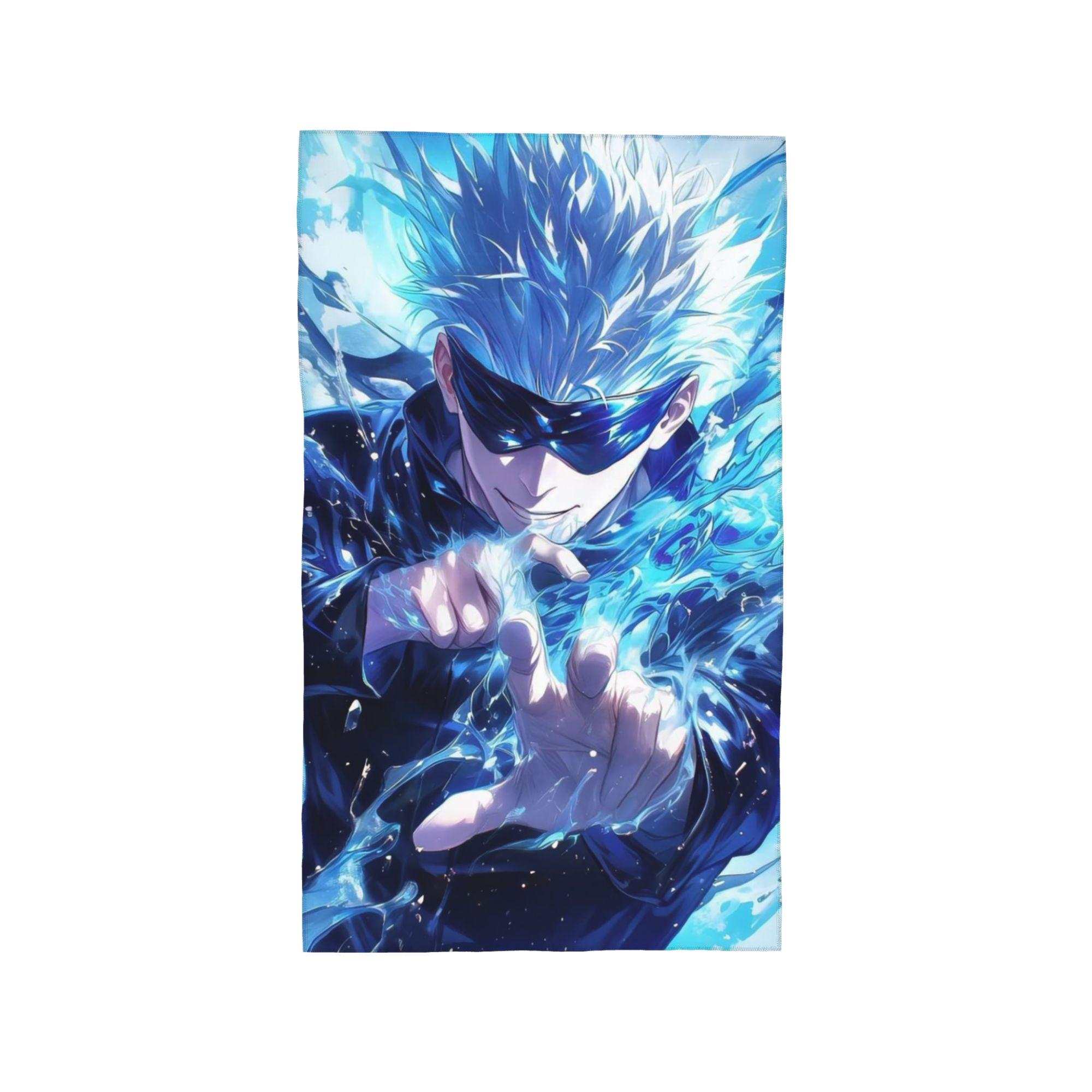 

Jujutsu Kaisen Gojo Satoru Soft Face Towel Quick Dry Pool Bath Cotton Towels Absorbent W40*H60(CM)