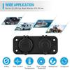 12V Cigarette Lighter Socket Quick Charge PD QC3.0 USB Charger Power Outlet with Button Switch for Car Boat Marine RV Golf Cart