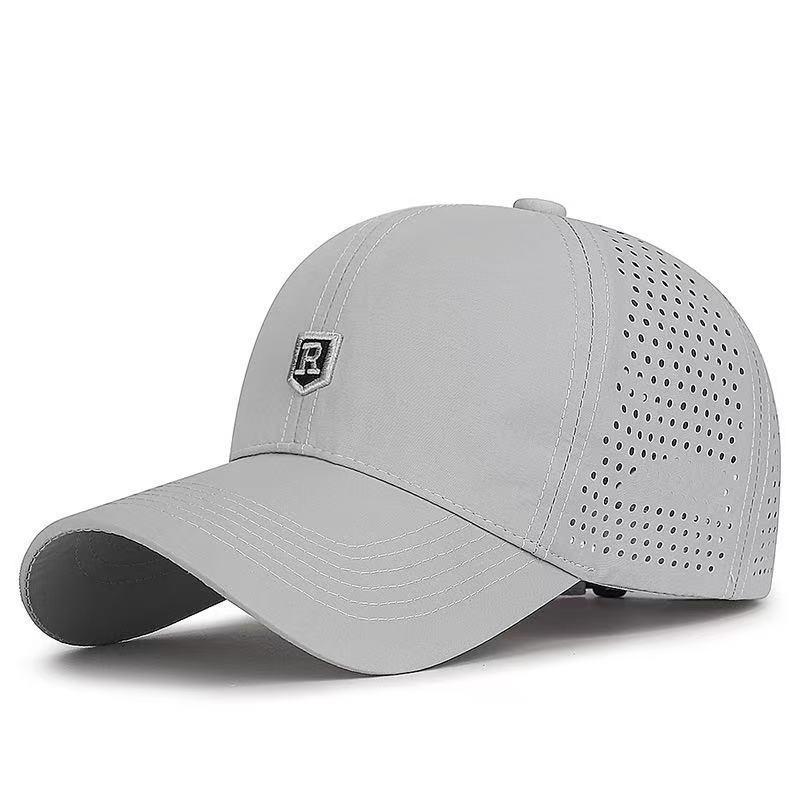 

Unisex Quick-Dry Mesh Sun Protection Cap for Large Heads Adjustable світло-сірий колір
