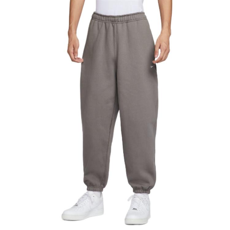 Nike Solo Swoosh Cuffed Fleece Trousers Cave Stone Men s HV1089-289 S