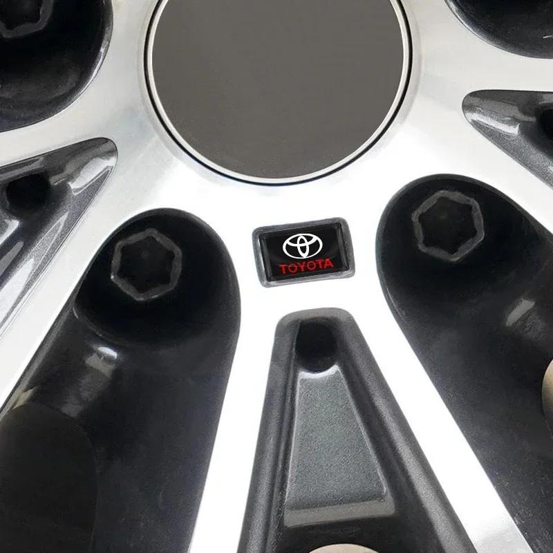 Car Styling 3D Epoxidové Samolepky na Dekoraci Palubní Desky Volantu Auta Pro Toyota Chr Corolla Yaris Rav4 E150 E120 Land Cruiser