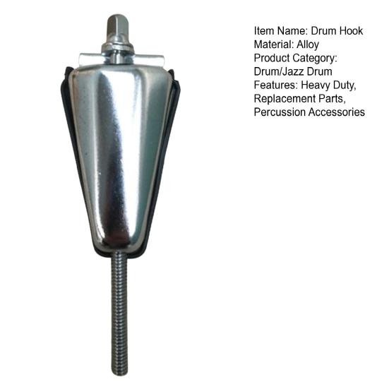 Metal Drum Kit Hook Heavy Duty Snare Drum Screw Fixing Hook Connector Percussion Instrument Replacement Parts Accessories