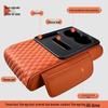 5-in-1 Leather Car Armrest Cushion with Storage & Tissue Holder