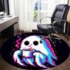 1pc Ghost Pixel Office Round Area Rug, Under Office Chairs Bedroom Living Room Home Decor, Room Deco, Available In Various Sizes