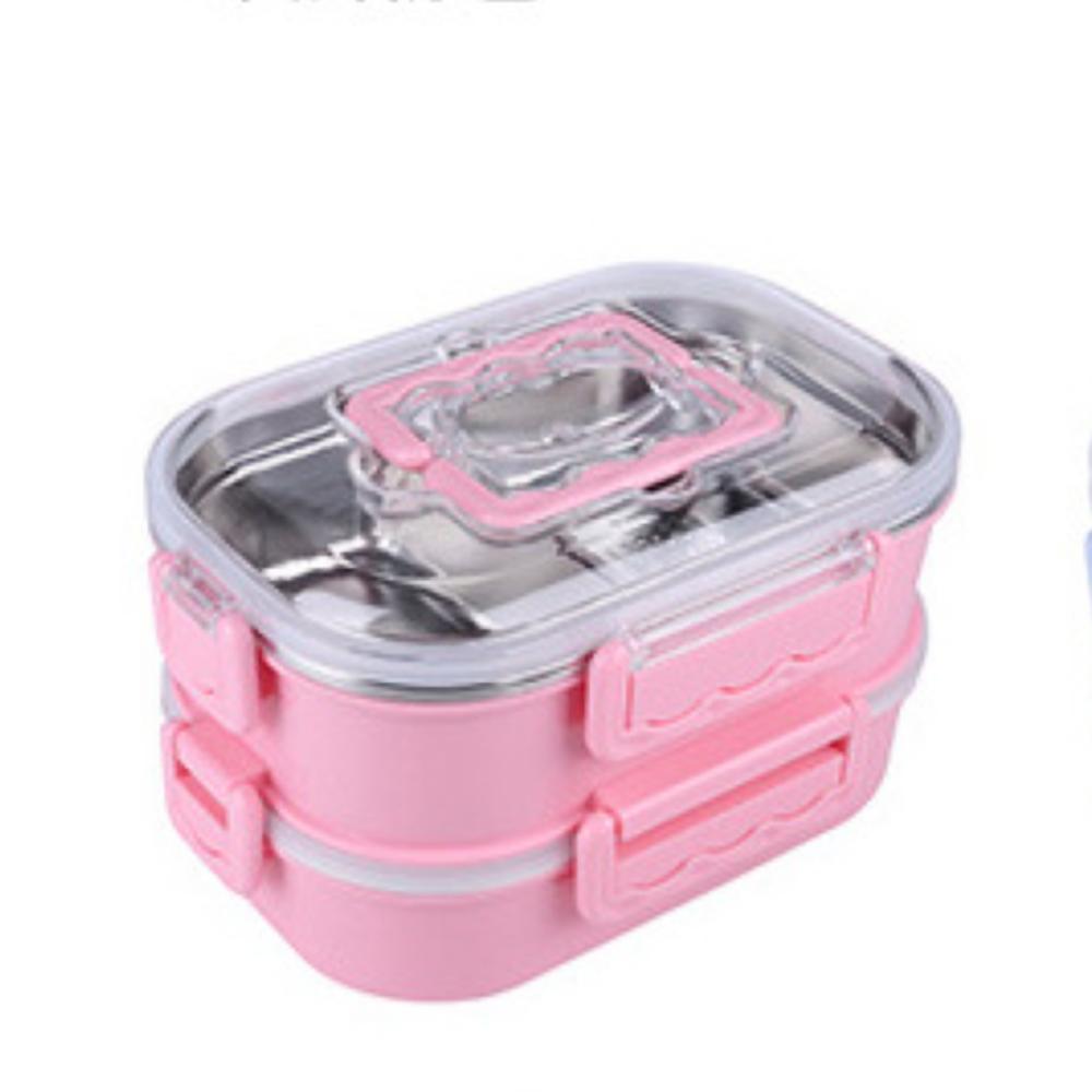 1200ml Insulated Food Container Double Layer Large Capacity Food Box  Picnic