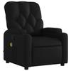 Massage Relax Chair Faux Leather Black