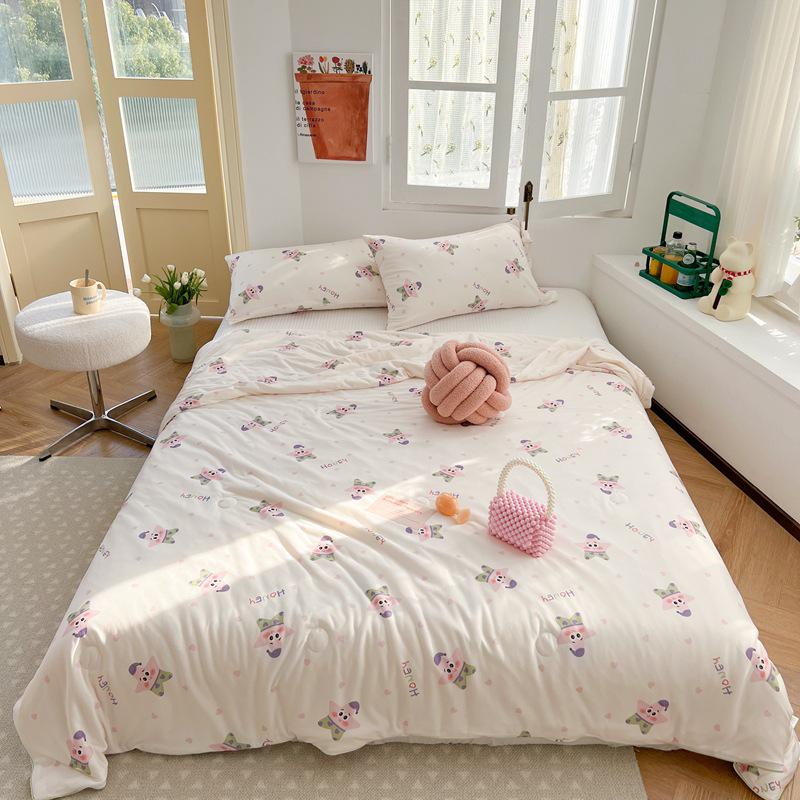 2025 Soft Milk Knit Cotton Soy Summer Cool Quilt