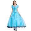 Alice Stylish Blue In Wonderland Princess Outfit Feminine Stage Costume For Adults Ages 18 To 24
