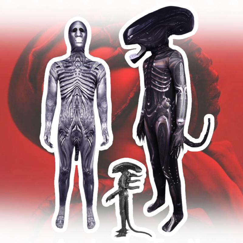 Alien Cosplay Romulus Xenomorph Predator Jumpsuit Adult Kids Costumes Bodysuits