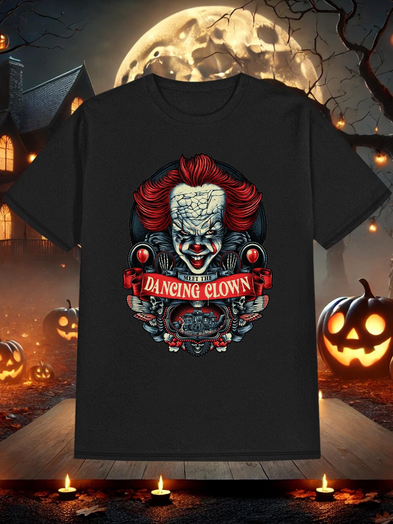 T-shirt Pennywise Dancing Clown Horror Graphic - Official IT Movie Inspired Design XS