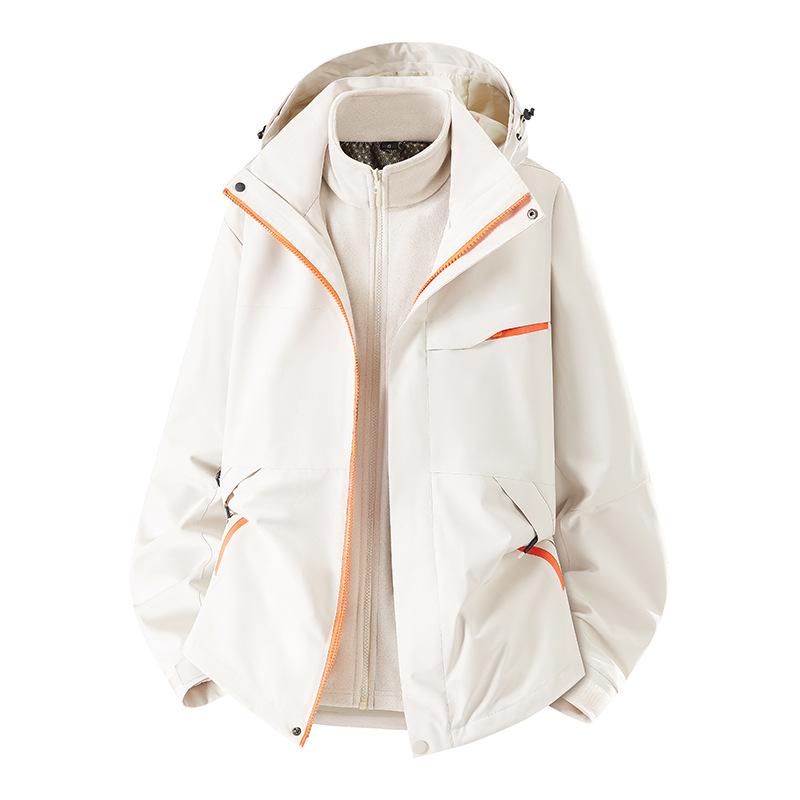 New Three-in-one Jacket for Autumn and Winter Outdoor Waterproof Windproof Mountaineering Suit Men's and Women's Work Jacket