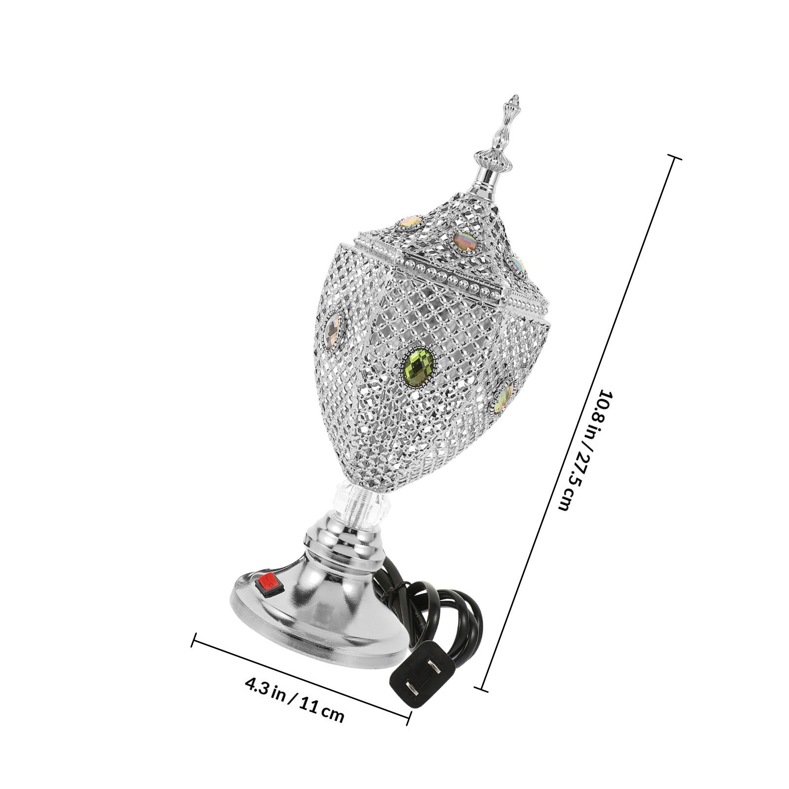 

Vintage Electric Incense Burner Plug In Retro Home Decor Aroma Purifying Metal Burner Ornament For Bedroom Yoga Room серебряный