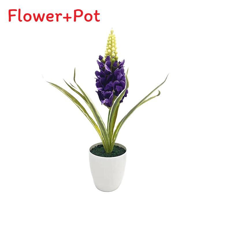 Künstliche Hyacinthus Orientalis L Blume Pflanze mit Samt-Finish für Heimdeko und Foto-Requisiten