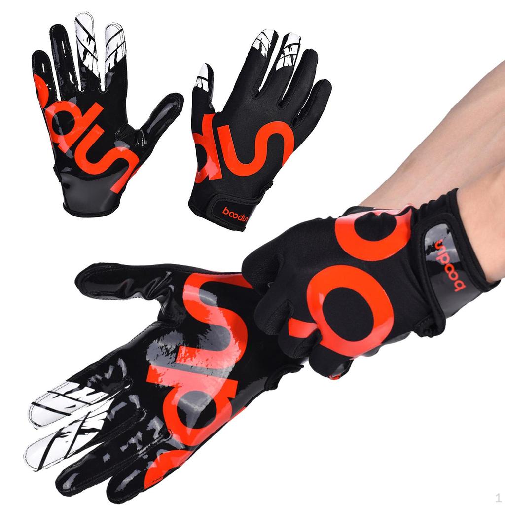 1 Pair Baseball Gloves Softball Batting Right Handed Breathable for Adult Teeball Riding Team Game