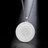 Herren Mode Retro Arabischer Stil Runder Anhänger Hip Hop Stahl Schmuck