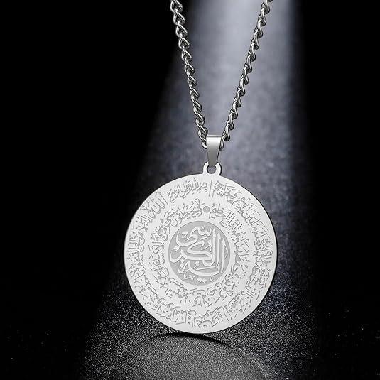 Herren Mode Retro Arabischer Stil Runder Anhänger Hip Hop Stahl Schmuck