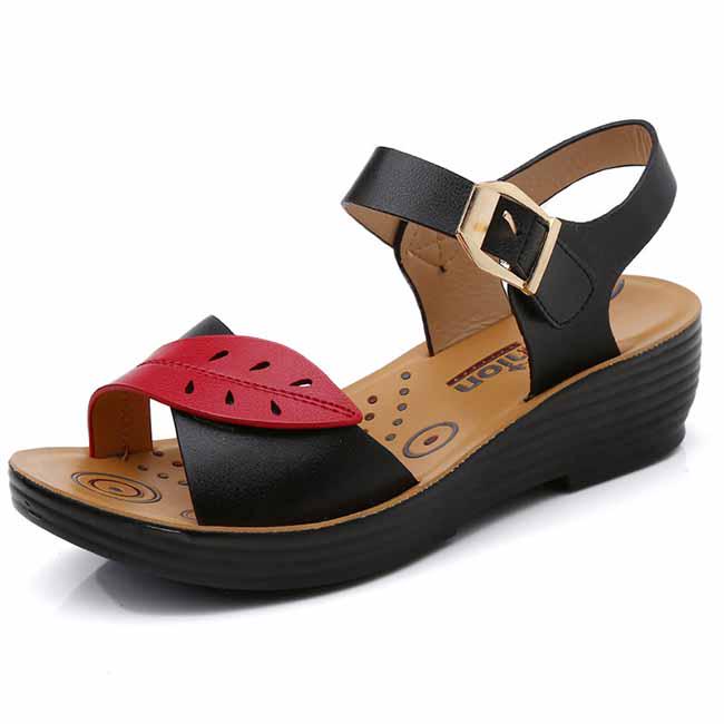 Women Sandals Summer Flat Sandals Fashion Mother Sandals Soft Bottom Women Shoes Comfortable Flats