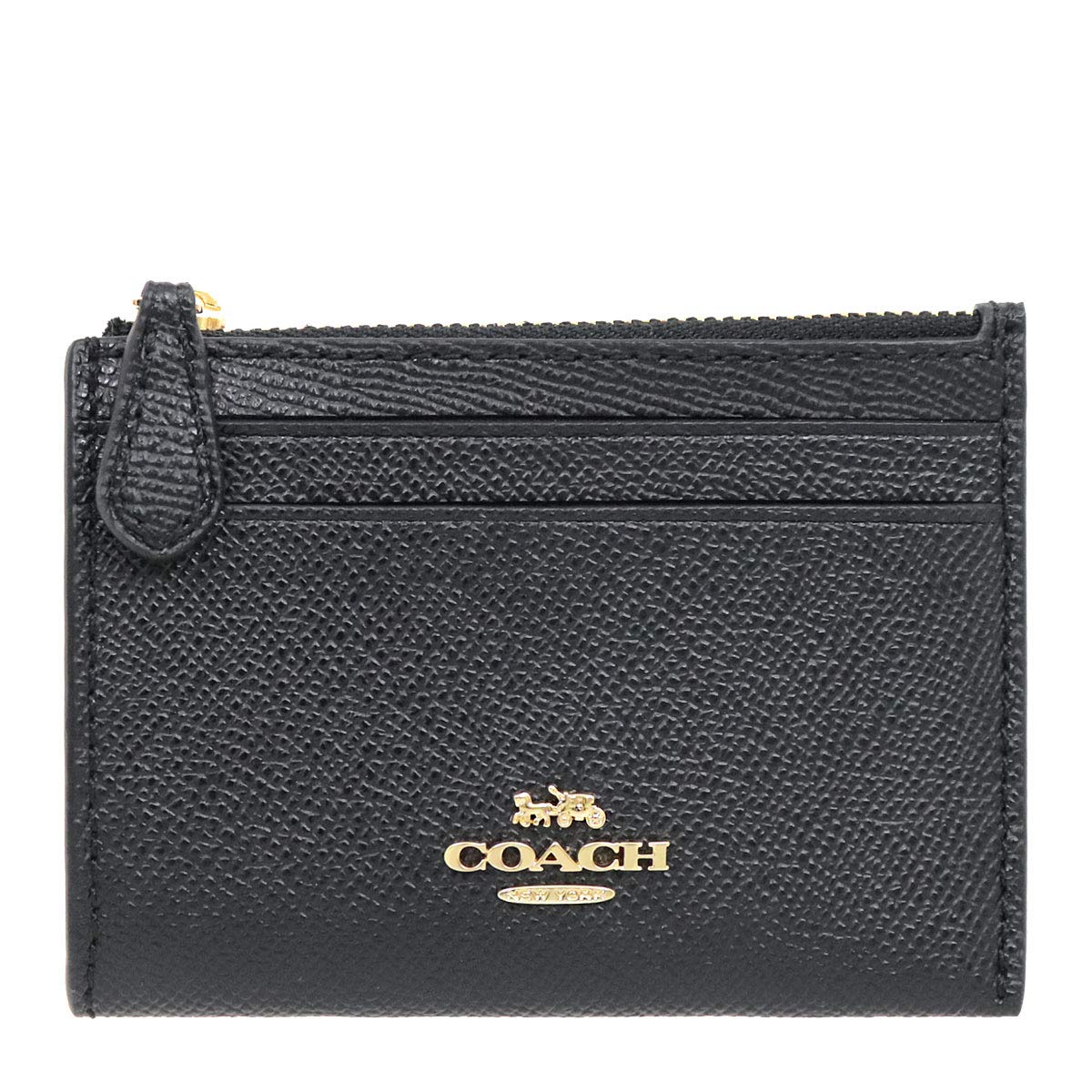 

COACH Wallet F88250 Black IMBLK Leather Mini ID Key Ring Skinny 2 [Coach] (Coin Case) Women s [Outlet Product] [Brand] [Item]