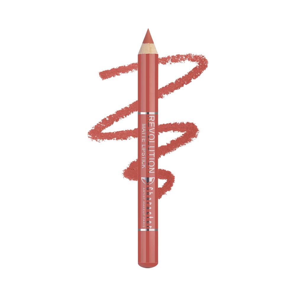 Character Revolution Matte Lipstick | Intense Pigment, Long-Lasting & Smooth Finish | Non-Drying Comfortable Wear (Lipstix - RL012, Revolution Ma