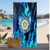 Toalla de Playa con Estampado de Fútbol Leeds United, Toalla Grande Suave de Secado Rápido para Playa, Camping, Natación