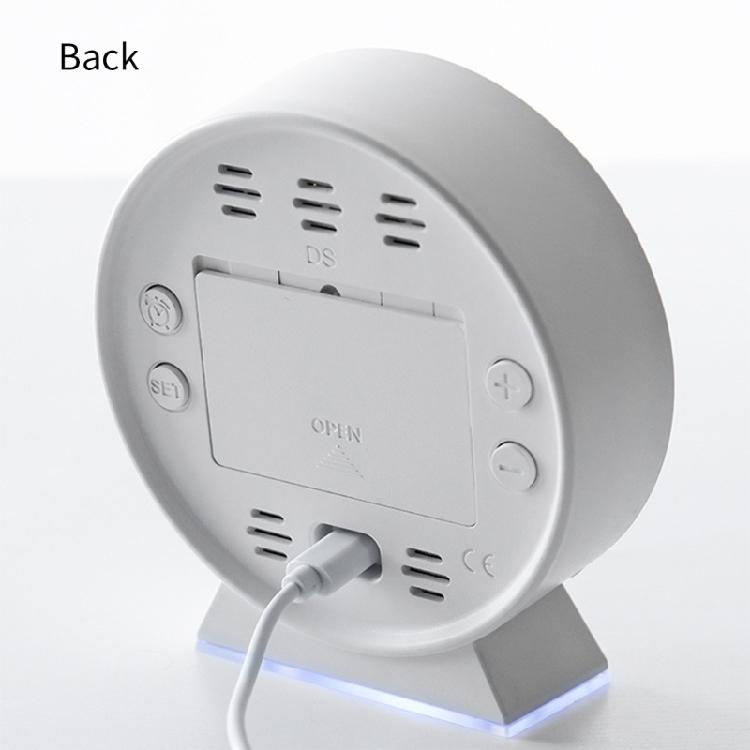 Digital Alarm Clock for Bedroom Electric Desk Clock with Large Number Temperature USB Port Loud Alarm LED Digital Clock
