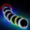 Anti Slip Colorful Cup Holder USB Charging Smart Glow Coaster  Interior Accessories