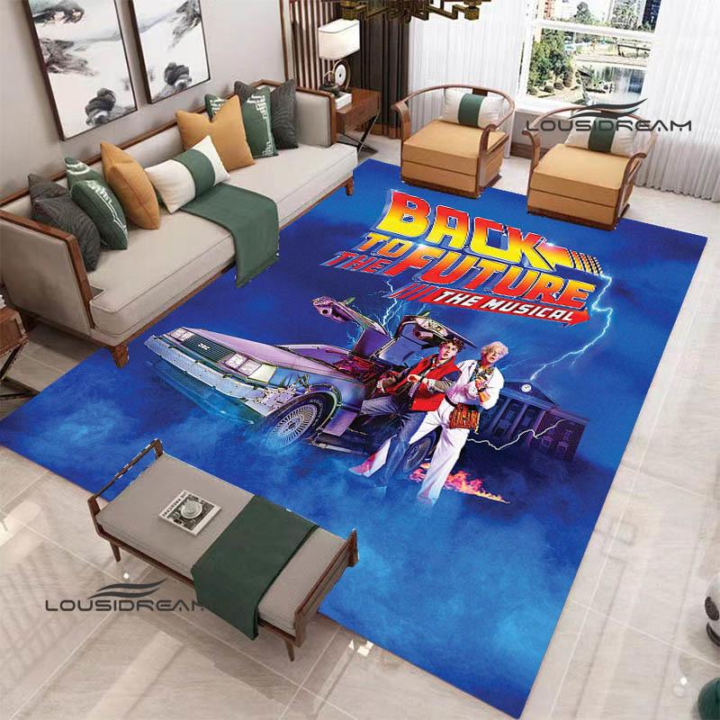 Movie Back To The Future printed carpet Living room bedroom non-slip carpets Yoga mat Outdoor carpet kawaii rug birthday gift