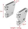 CNC Aluminum Step-Up Bracket for Motorcycles, Compatible with Gixxer 250 and Gixxer SF250, 40-42mm Backward/13-25mm Upward (Silver)