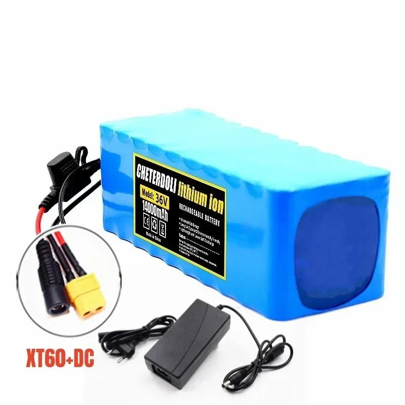 36V 14Ah battery 18650 10S4P 500W high power batteries 42V 14000mAh with BMS Protection+Charger