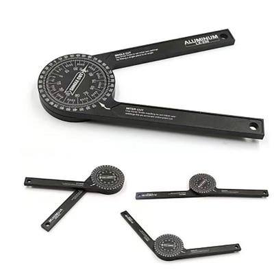 Aluminiowa piła ukosowa kątomierz urządzenie pomiarowe narzędzie dokładne odczytywanie aluminiowy kątomierz 360° kąt