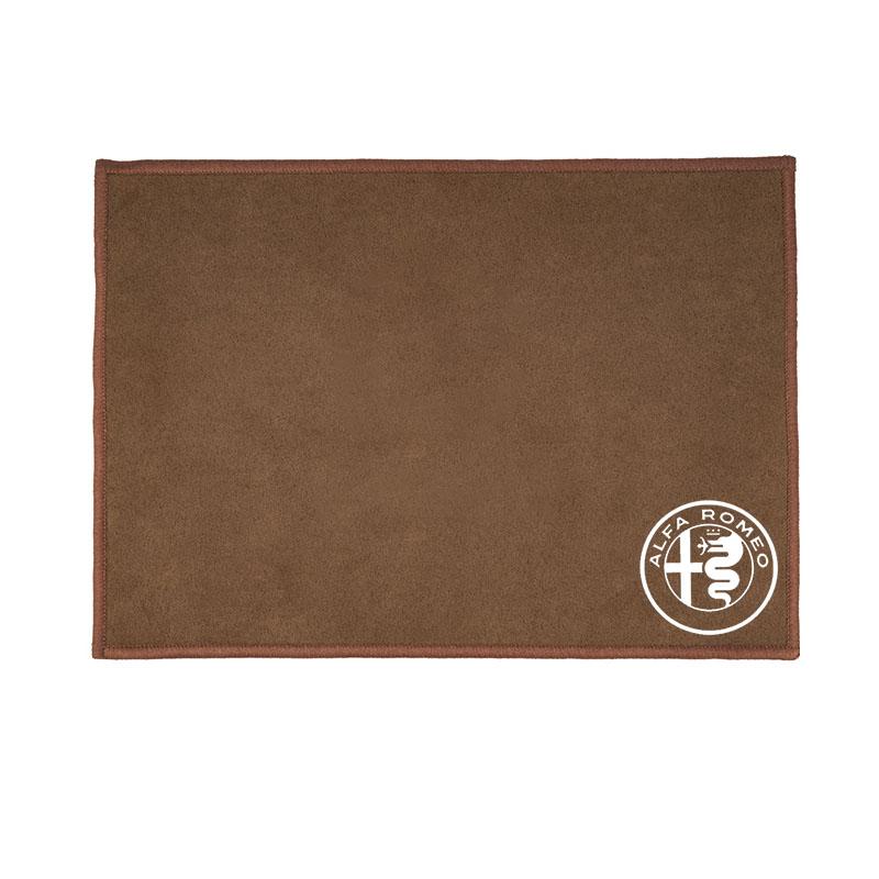 SASB6 Car Emblem Suede Towel Microfiber Uptake Cleaning Rag Cloth For Alfa Romeo 4C 159 Spider Giulia Giulietta 156 Tonale Mito 147 8C